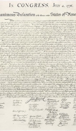1776: Declaratia de independenta a coloniilor engleze din America de Nord